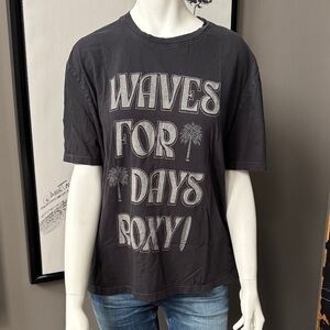 Roxy Charcoal Graphic Tee